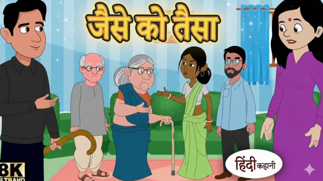 ⁣जैसे को तैसा | Stories in Hindi | Kahani | Bedtime Stories |Fairy Tales |Moral Story‎