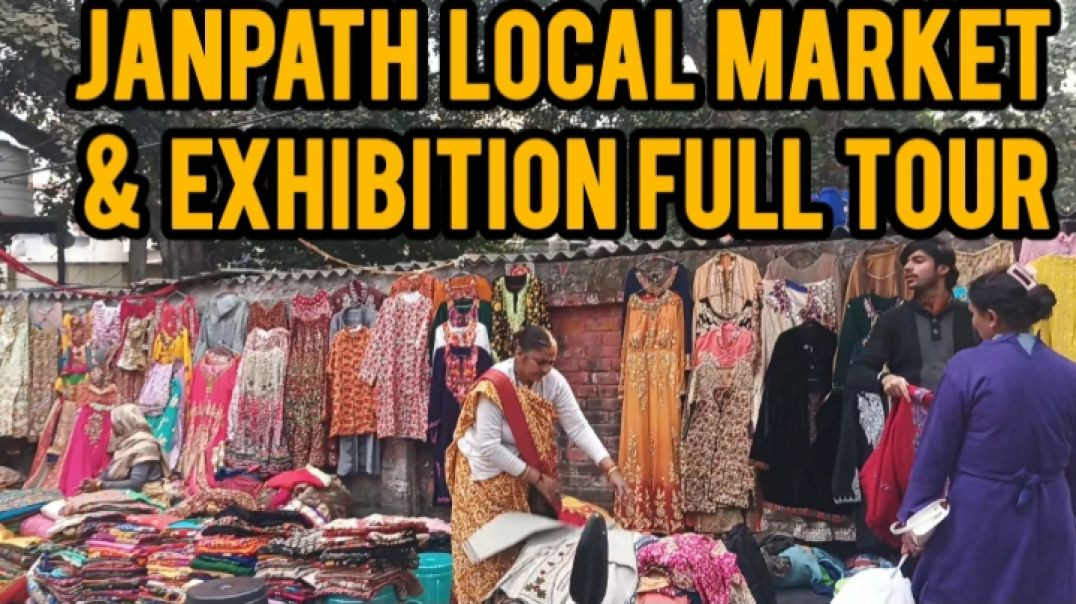 ⁣Exploring Janpath Local Market & Exhibition Full Video