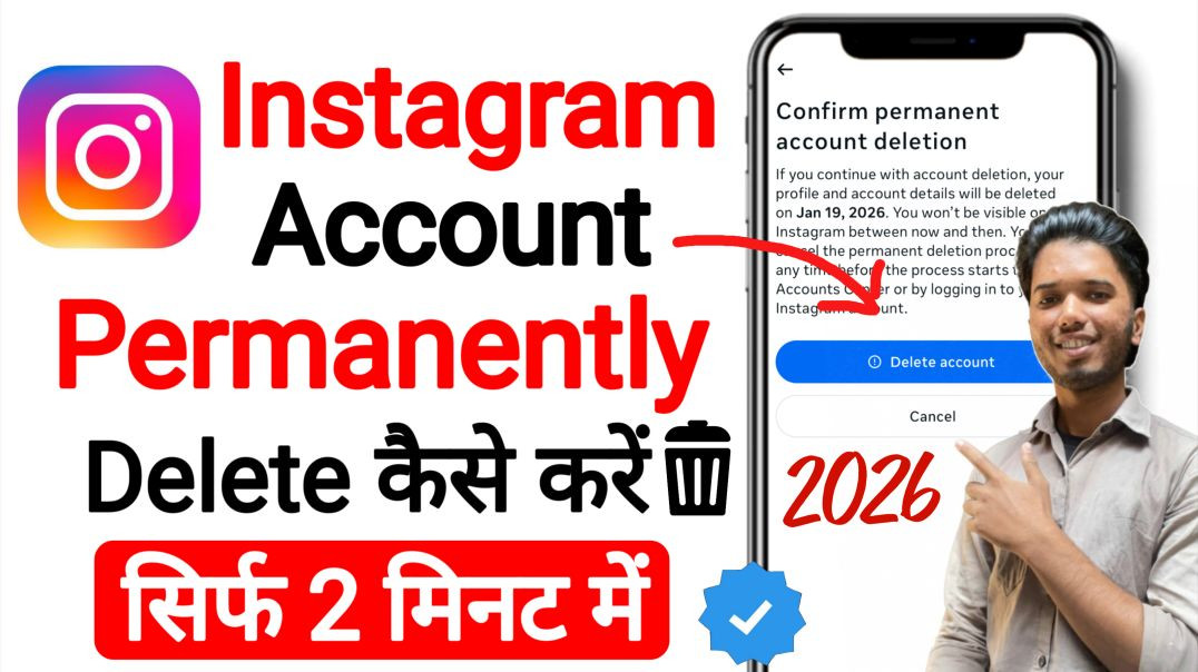 ⁣Instagram Account Delete Kaise Kare