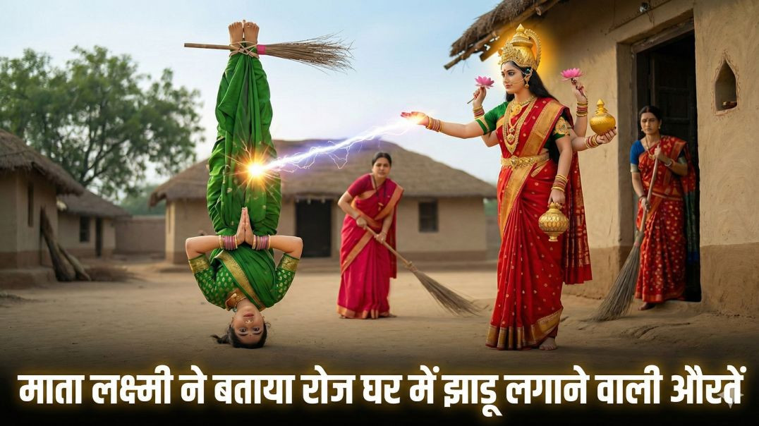 ⁣झाड़ू की आवाज़ और माता लक्ष्मी का संकेत माता लक्ष्मी ने बताया रोज घर में झाड़ू लगाने वाली औरतें कौन 