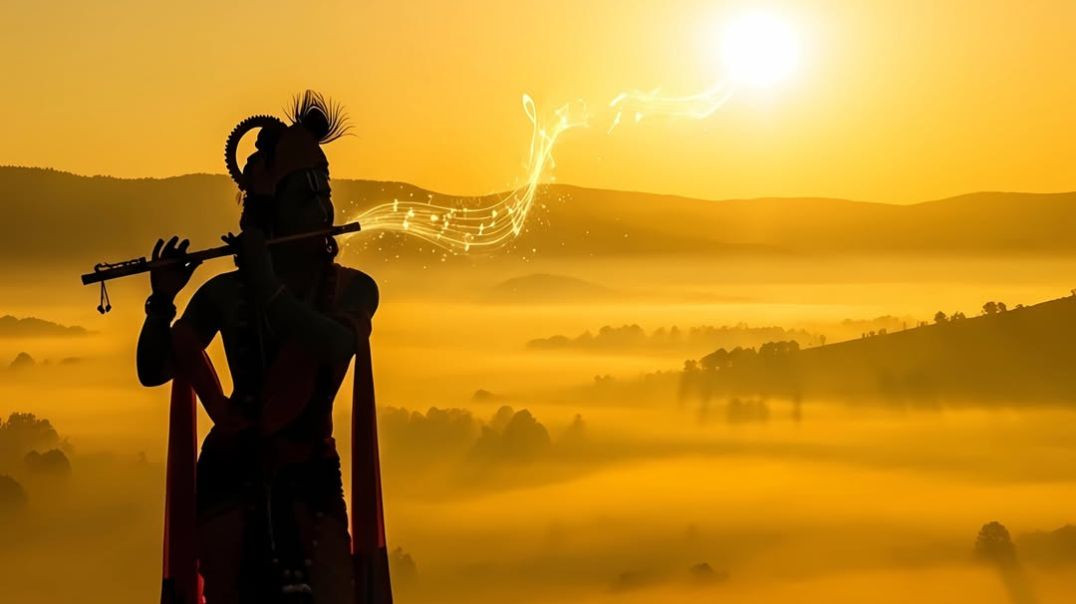⁣Shree Krishna Flute music Mahabharat theme