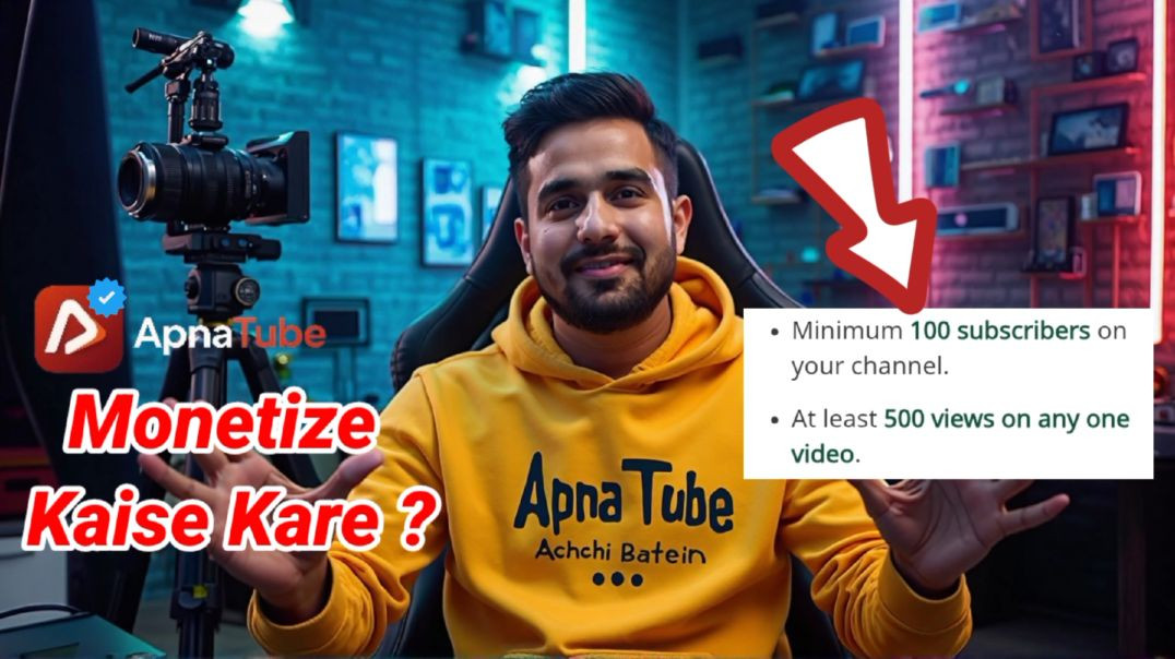 ⁣APNA TUBE CHANNEL MONETIZE