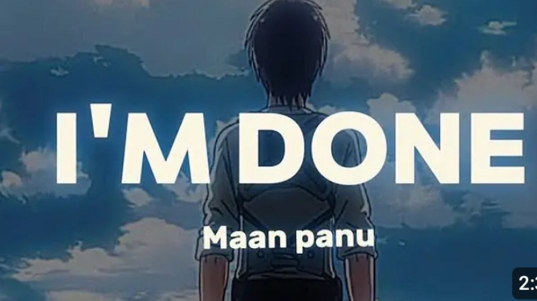 ⁣I M DONE LYRICS I - POPSTAR VOL Indian popular song