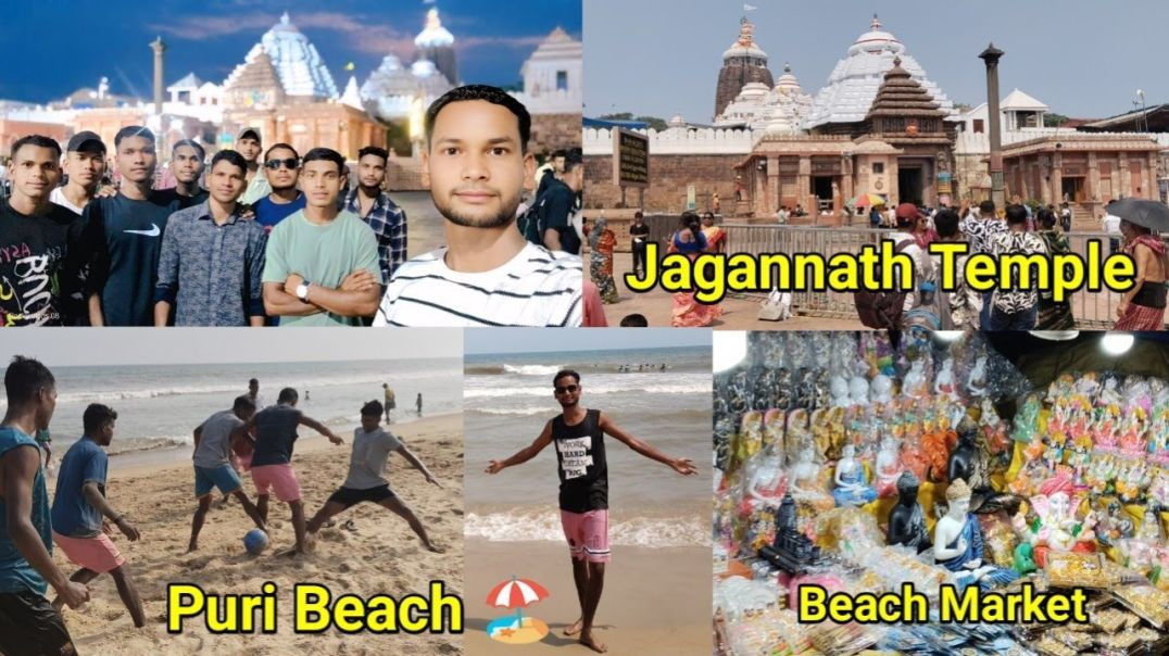 ⁣Jagannath Templeand and Puri Golden Beach Odisha Market 🛕🚩🌊🏖️ #purijagannadh #puribeach