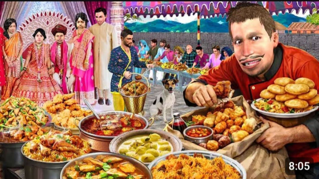 ⁣Shadi Me Khana Chori Wedding Food Thief Hindi Kahaniya(360P)