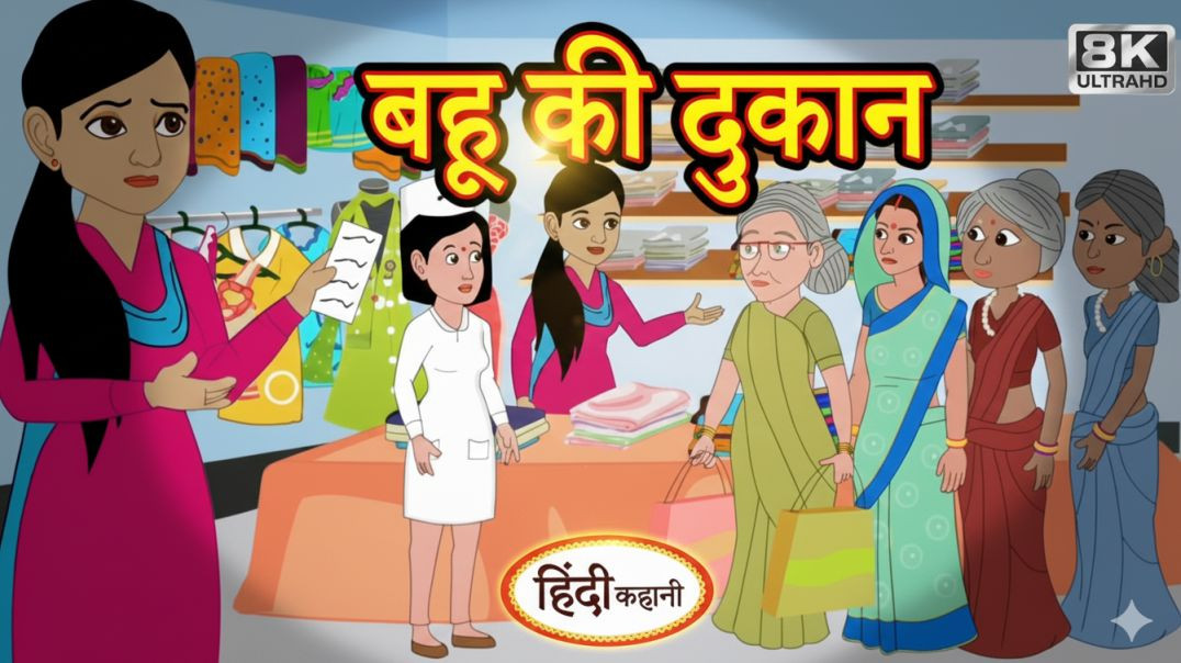 ⁣बहू की दुकान | Stories in Hindi | Kahani | Bedtime Stories |Fairy Tales |Moral Story‎
