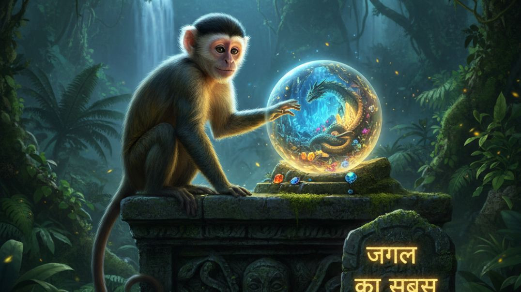 ⁣वीरू – जंगल का नन्हा हीरो 🐒🌿