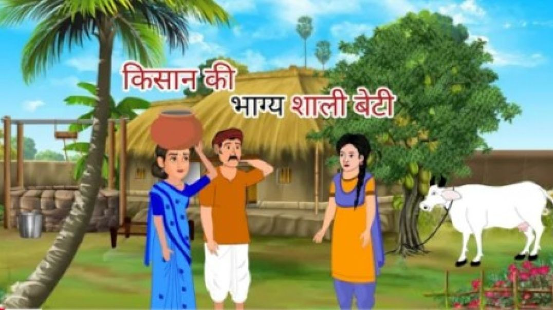 ⁣गरीब किसान की भाग्य शाली बेटी _ garib kisan ki bhagya shali beti _ hindi kahaniya(360P)