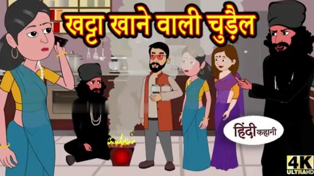 ⁣खट्टा खाने वाली चुड़ैल - Kahani _ Hindi Kahaniya _ Bedtime Moral Stories _ Hindi Fairy Tales _ Funny