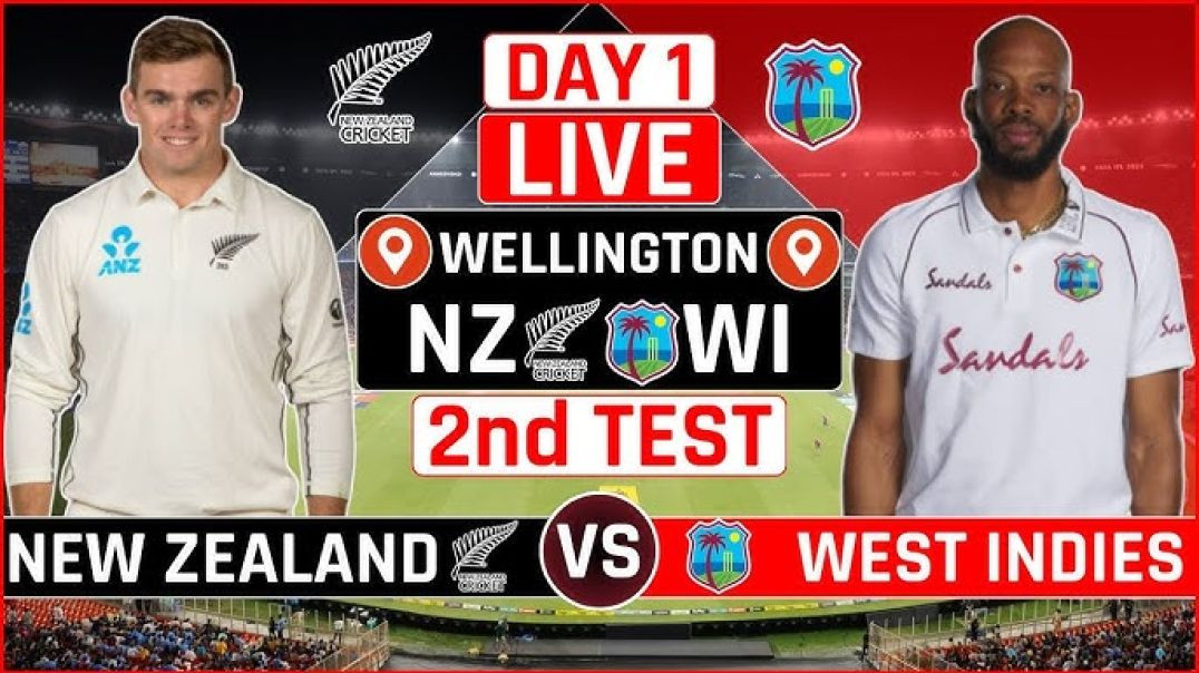 ⁣NZ vs WI _ 2nd Test Day 1 _ Highlights