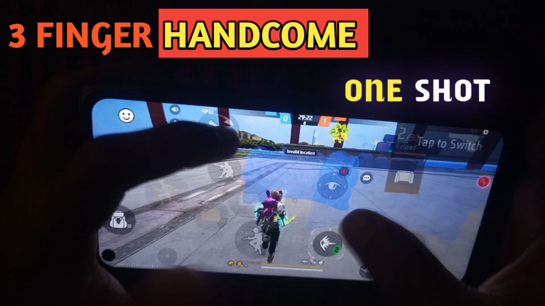 ⁣3 Finger Handcome Tutorial Montage Only One Tap And Fasted Gloowall Handcome #Rockman_gamer