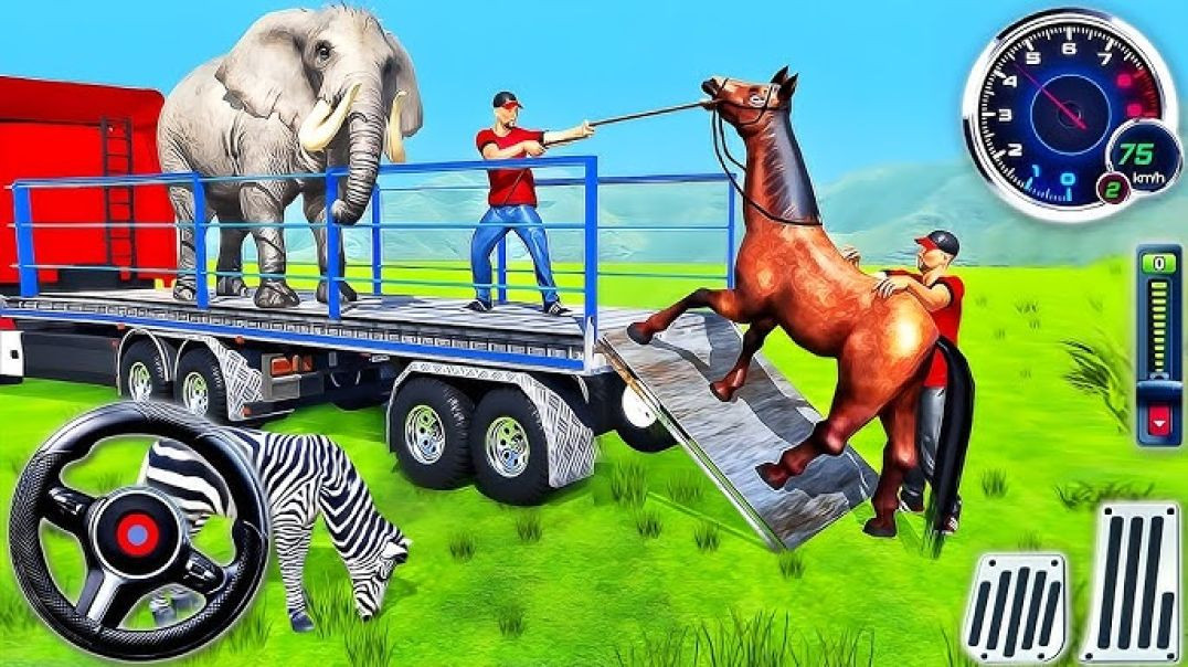 ⁣Animal Transporter Cargo Truck Driving - Wild Zoo Farm Indian Transport - Android