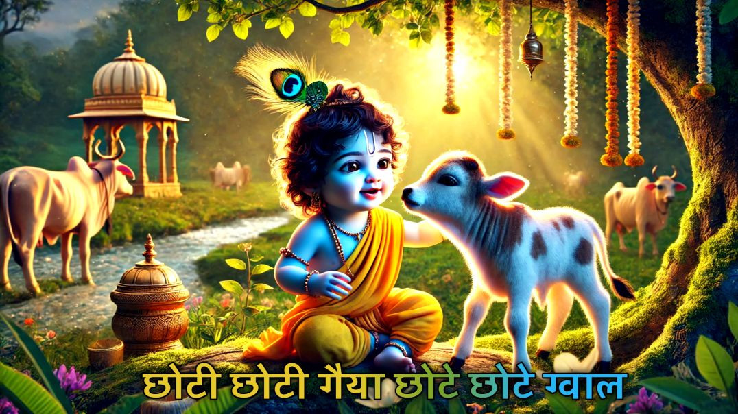 ⁣छोटी छोटी गैया छोटे छोटे ग्वाल  Choti Choti Gaiya Chote Chote Gwal