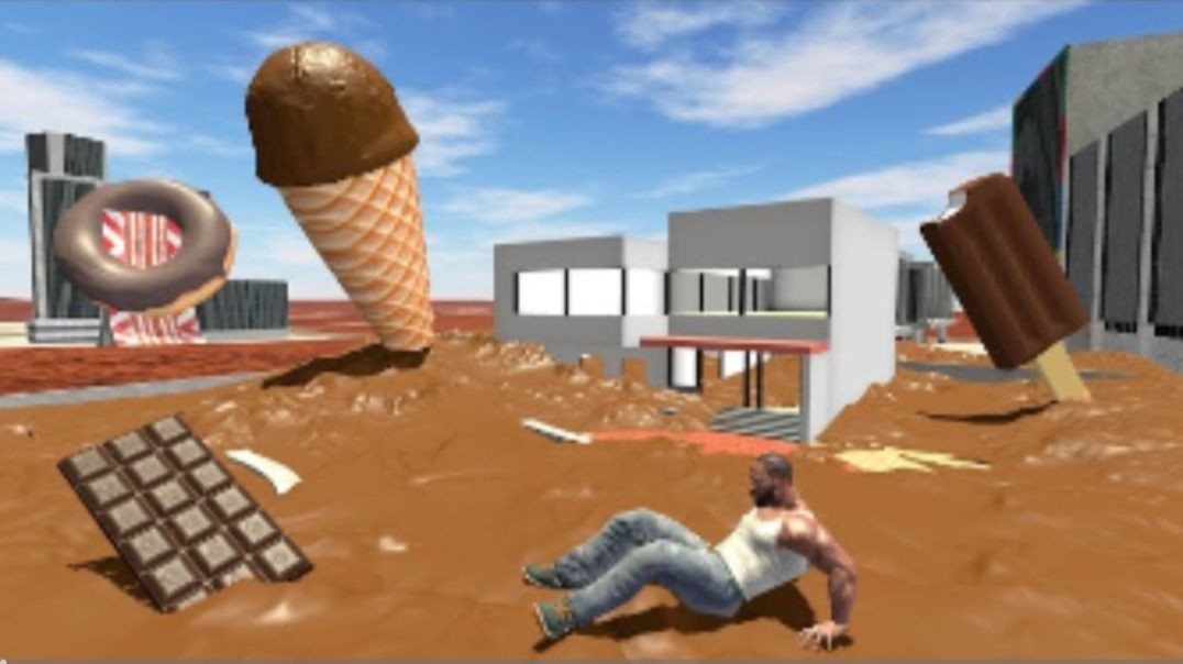 ⁣Franklin House in Chocolate Tsunami - INDIAN BIKE DRIVING 3D