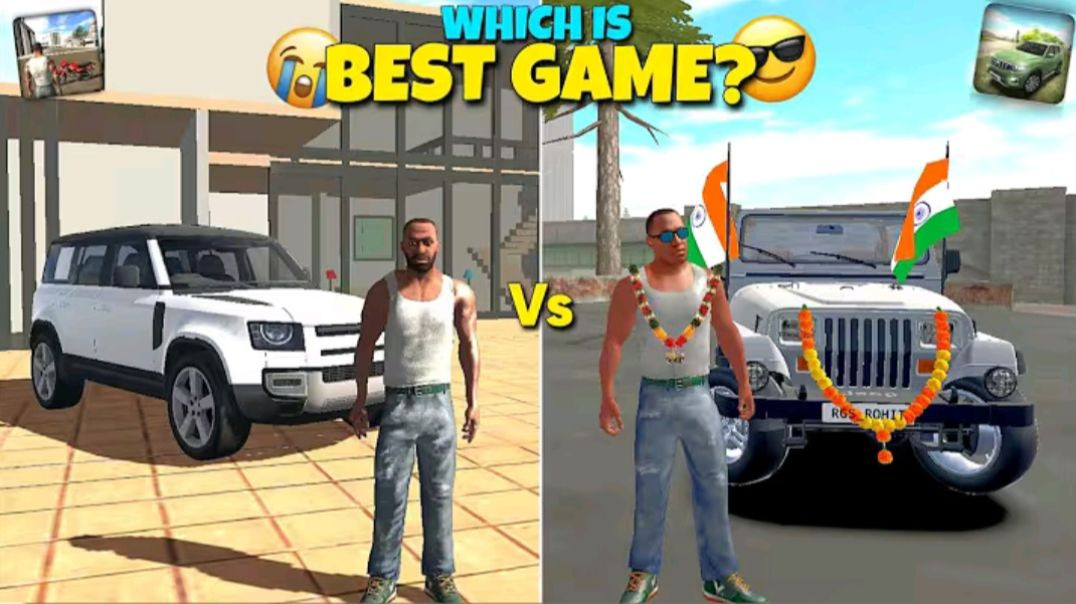 ⁣Indian Car Simulator Vs Indian Bikes Driving 3D 😱 | Which is Best Game? | Jay Plays