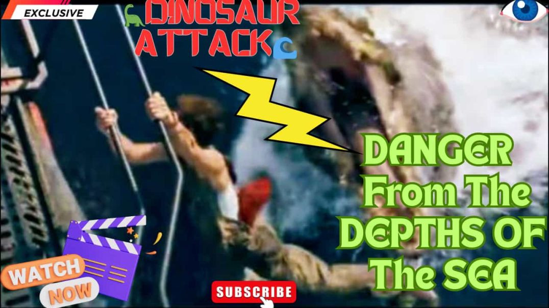 ⁣Jurassic World Rebirth Intense Dinosaur Attack Scene: Epic Underwater Beast Chase HD Clip 2025 🦕🌊🔥
