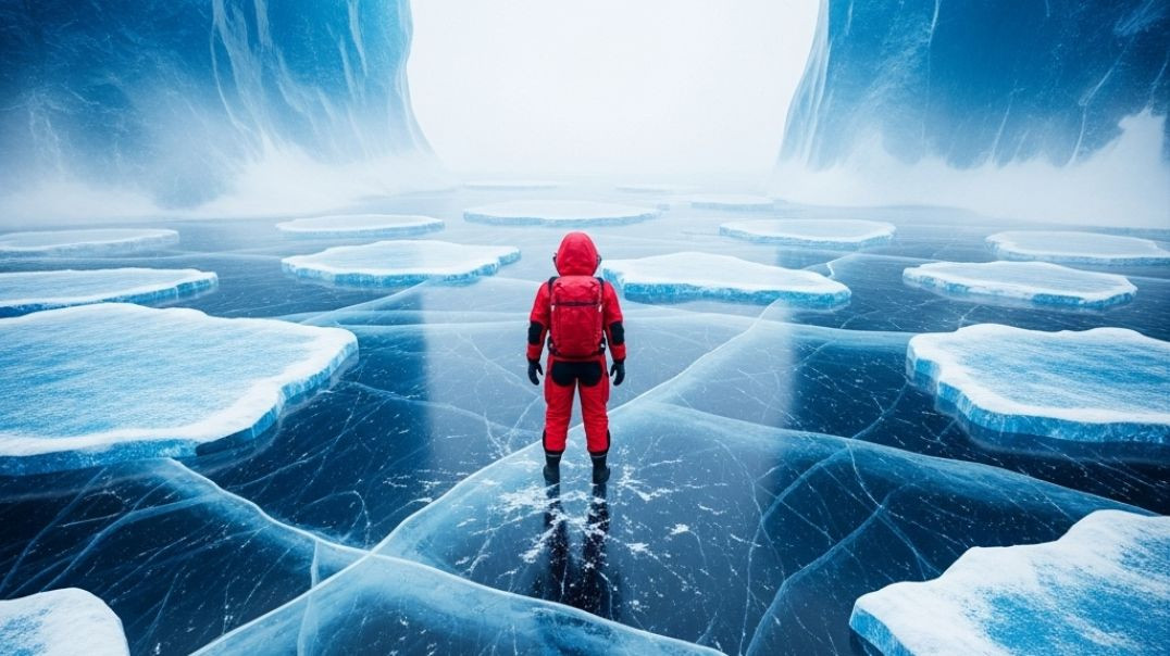 ⁣He Didn’t Choose Danger… Danger Chose Him in the Arctic#IceChallenge #SurvivalStory #FrozenWorld
