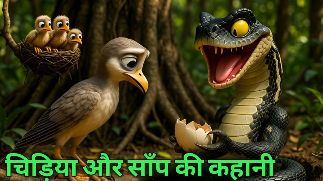 ⁣साँप और चिड़िया ! snake and bird