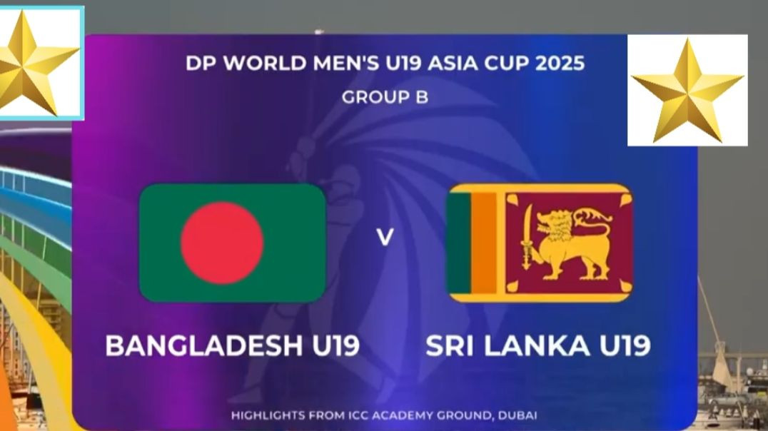 ⁣Bangladesh vs Sri Lanka _ Highlights _  U-19 Asia Cup