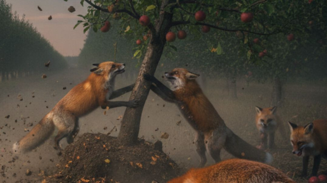 ⁣The Farmer vs The Wild Foxes