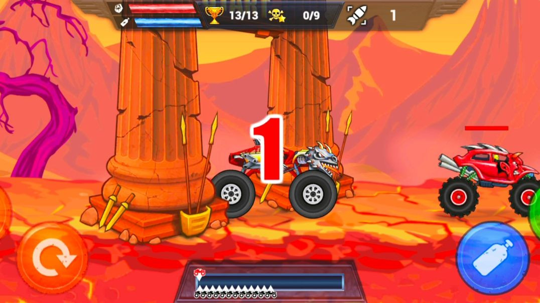 ⁣MAD truck game level 12