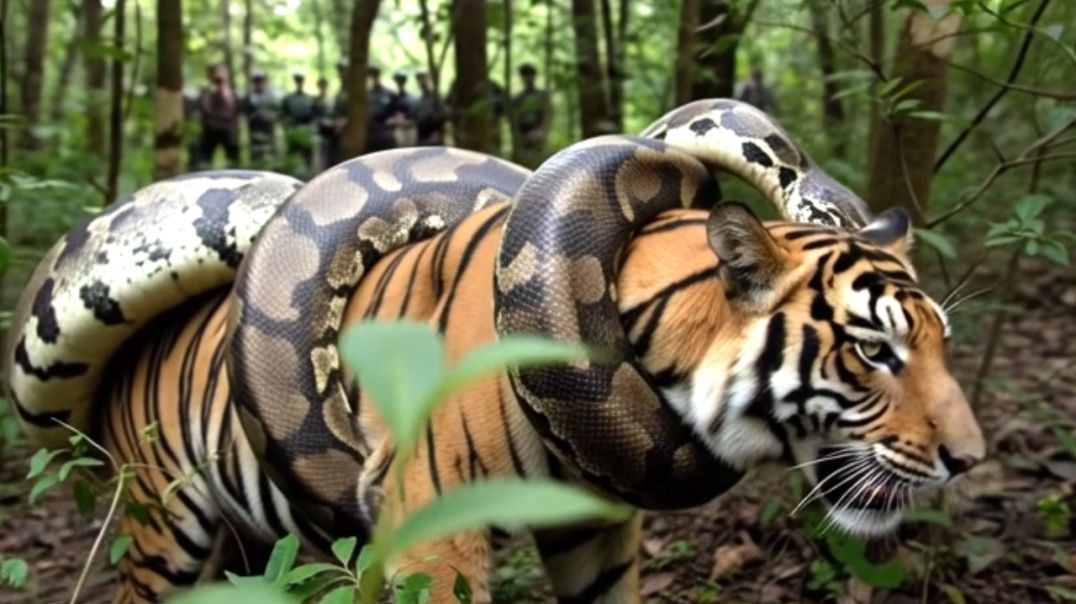 ⁣जंगल की सबसे खौफनाक लड़ाई | Python vs Bengal Tiger | Emotional Rescue Story