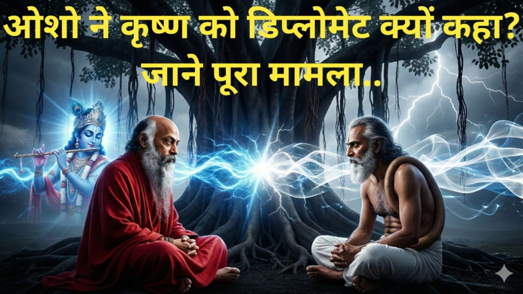 ⁣Osho pravachan ओशो ने कृष्ण को डिप्लोमेट क्यों कहा जाने पूरा रहस्य