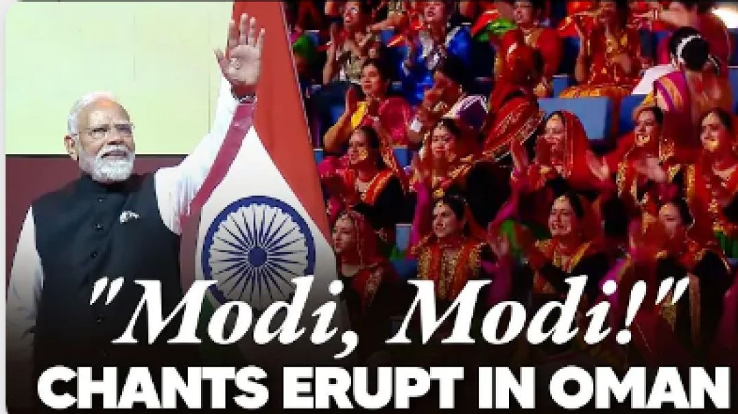 ⁣The community event started off with a crowd chanting "Modi, Modi!" See yourself!.