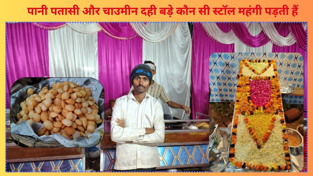 ⁣पानी पतासी और चाउमीन दही बड़े कौन सी स्टॉल महंगी पड़ती हैं / pani patase ki stall