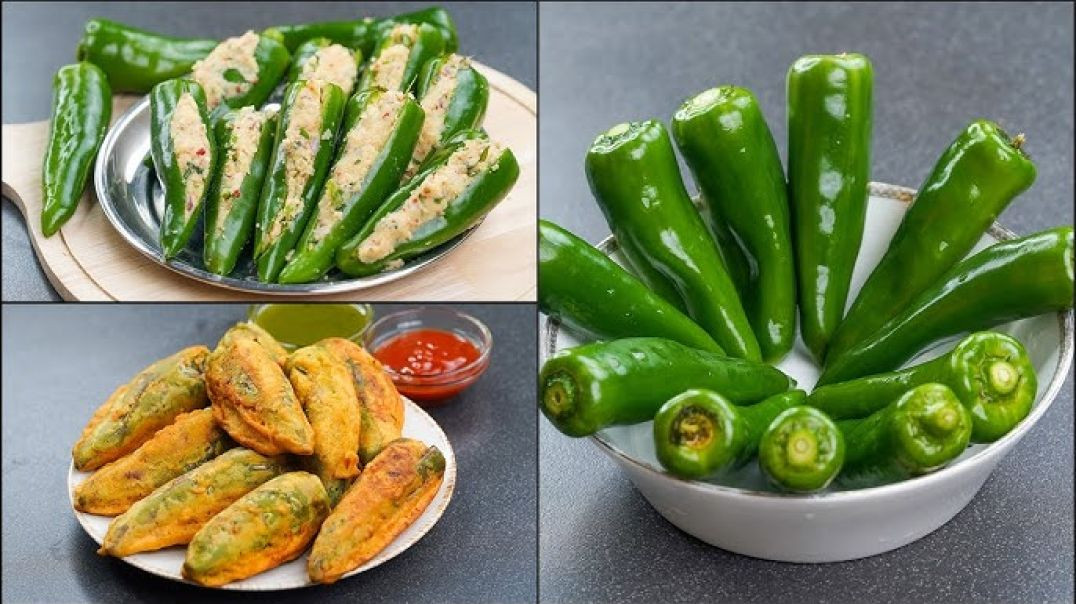 ⁣Crispy Shimla Mirch Pakoda Recipe | Ramadan Iftar Snack 2025 | Spicy Chilli Pakora | Iftar Special |