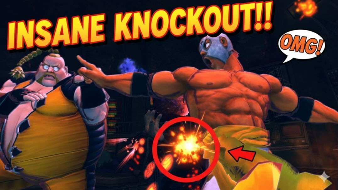 ⁣El Fuerte VS Rufus: Ultra Combo Double vs Big Bang Typhoon! (Street Fighter IV) 💪