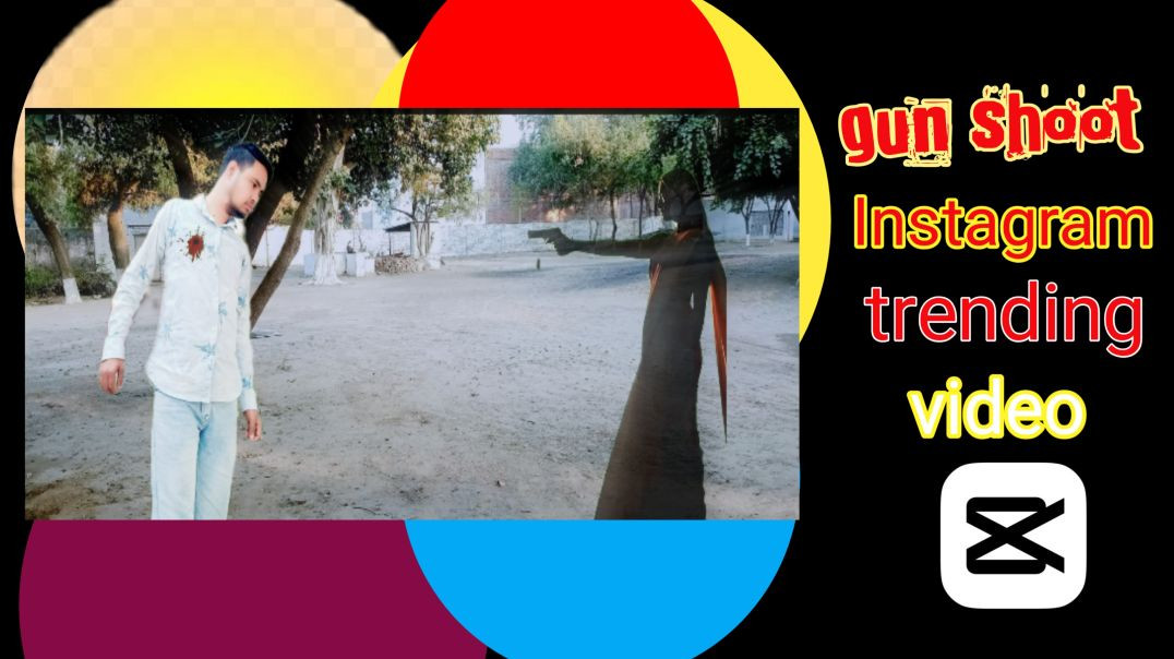 ⁣Gun shoot Instagram trending video