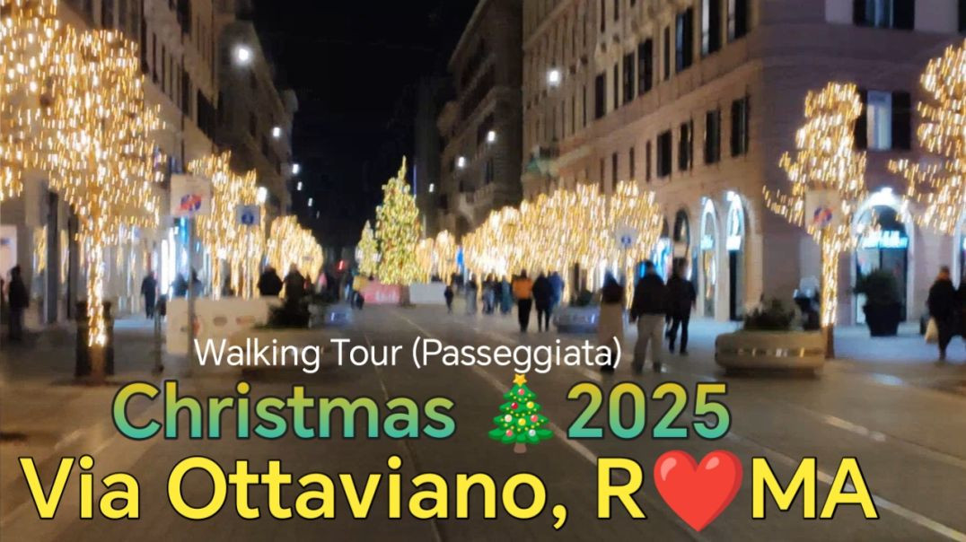 ⁣रोम पैदल यात्रा - Via Ottaviano Rome italy