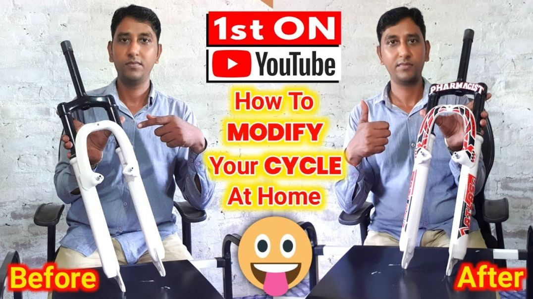 ⁣🚴‍♂️🔥 साईकिल में शाॅकर कैसे लगाए _ How to Install Front Suspension in Any Cycle _ Shocker Cycle🔥🚴‍♂️