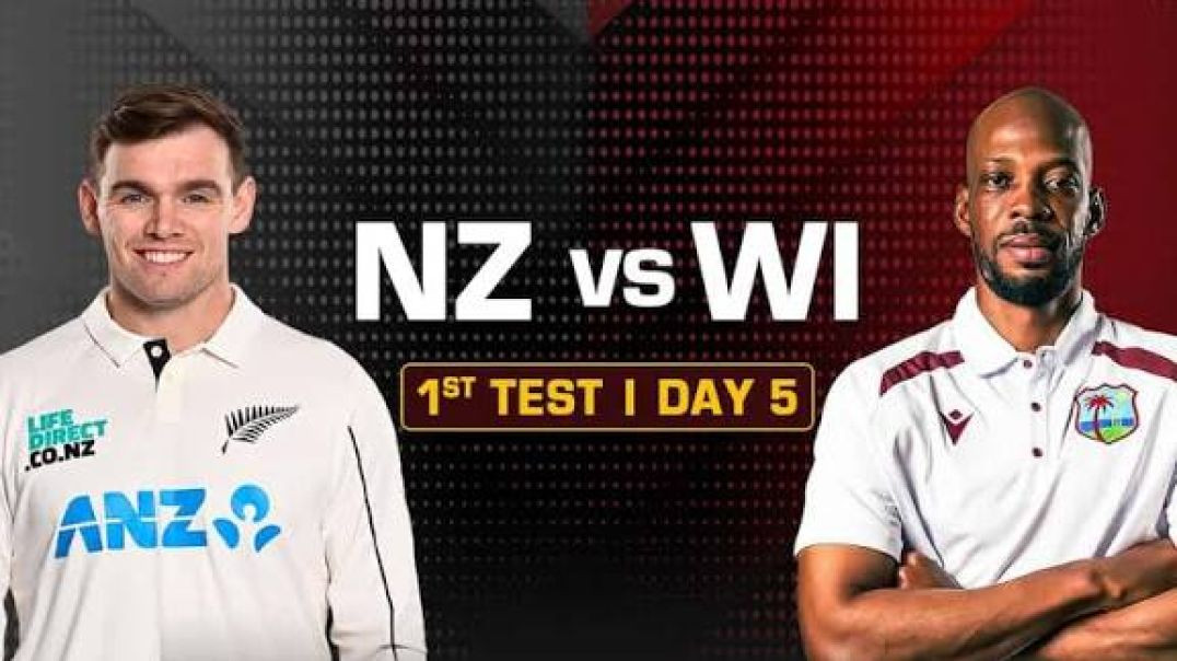 ⁣NZ vs WI _ 1st Test Day 5 _ Highlights _