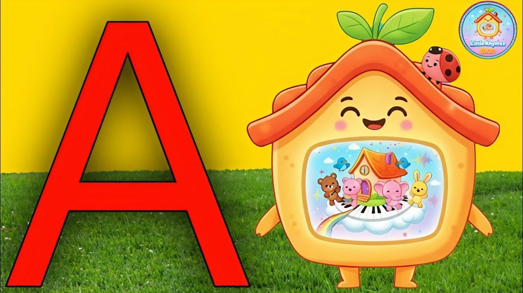 ⁣​A For Apple 🍎 | ABCD Song For Kids | Learn Alphabet with Fun & Phonics | Nursery Rhymes | Kids 