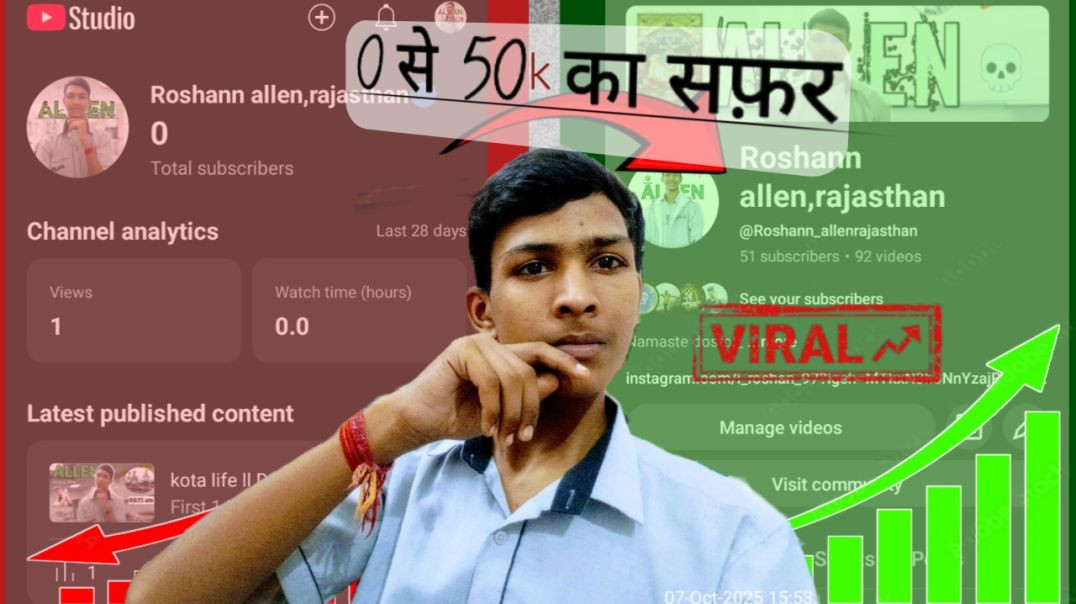 ⁣0 से 50k subscriber का सफ़र | How is this possible? | #viral