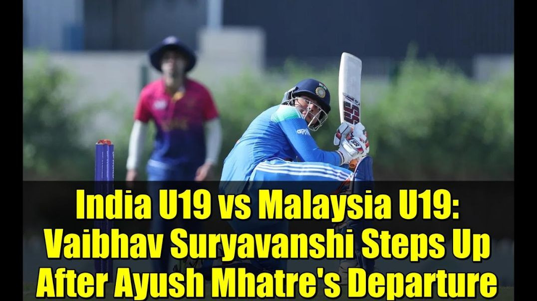 ⁣India U19 Vs Malaysia U19 Asia Cup Odi Match Highlights 2025 Ind U19 Vs Mal U19