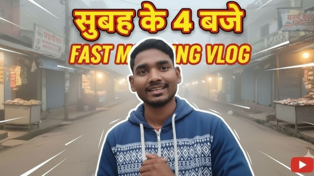 ⁣Subah ke 4 baje fast morning vloga