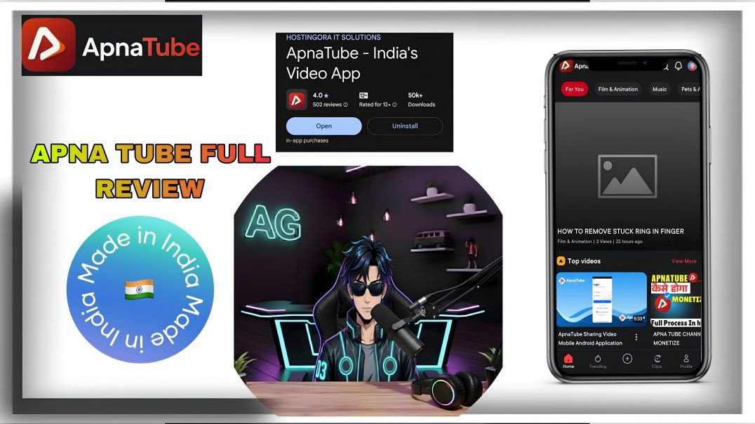 ⁣Apna tube full review made in india app #apnatube