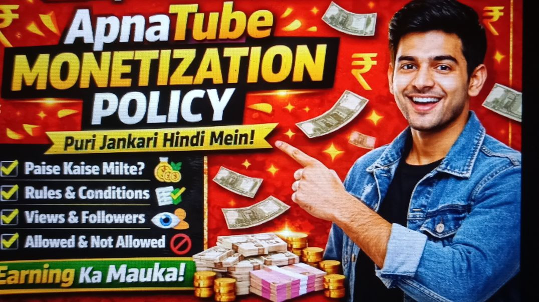 ⁣ApnaTube Monetization Policy | India Ka Apna Video Platform | Puri Jankari Hindi Mein