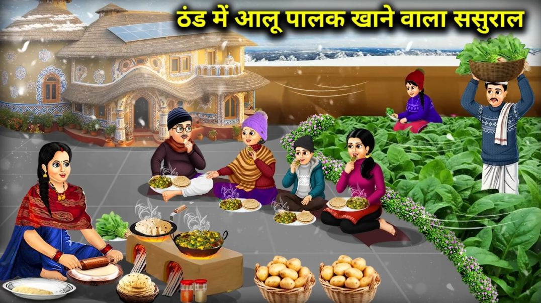 ⁣ठंड_में_आलू_पालक_खाने_वाला_ससुराल____In-laws_who_eat_potato_spinach_in_winter____Cartoon_Video(1080p