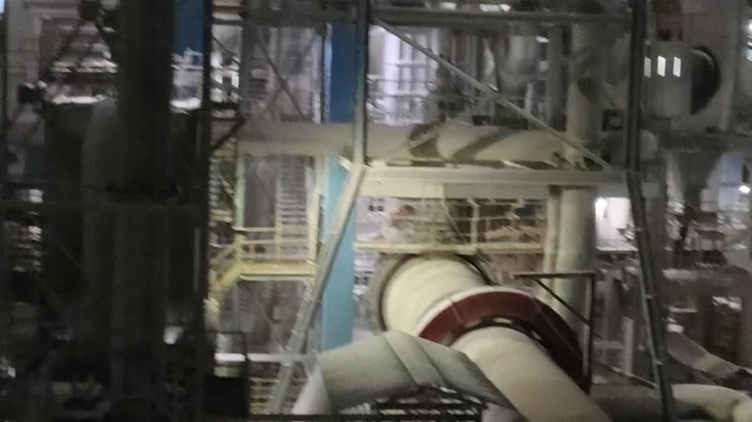 ⁣video_birla white meking white cement night view 🪟🪟🪟