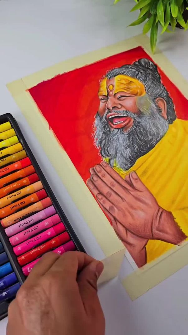 Premanand Ji Maharaj Drawing ❤️#pramandjimaharaj❤️ #premanad #krishna #radharani #explorepage✨