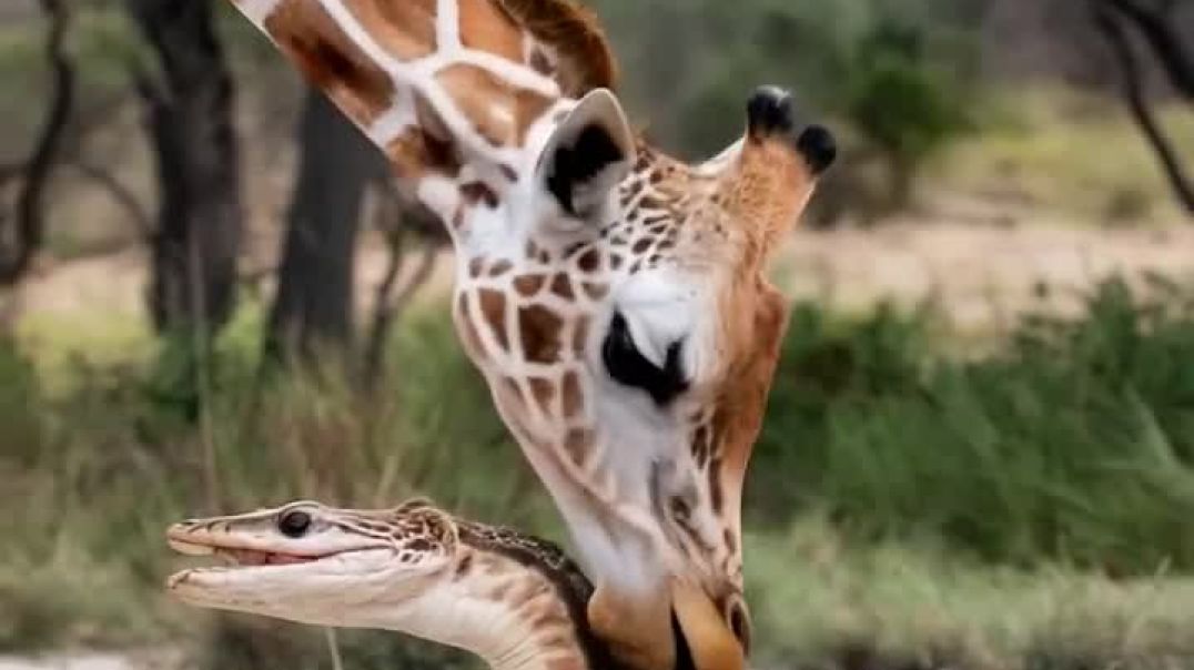 ⁣#animals_#discovery_#mom_#mother_#wildlife_#ai_#fantasy_#giraffe_#nature_#wildanimals(720p)