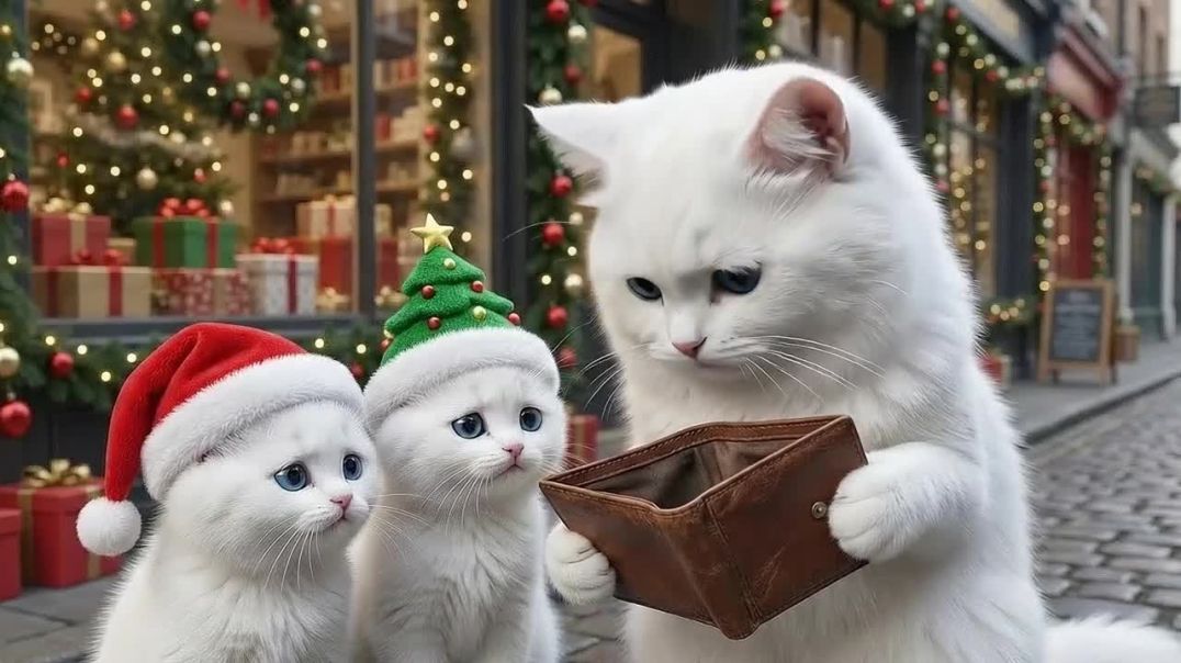 ⁣Mama Cat Trims Fur on the Farm and Makes Tiger Hat For Kittens At Home