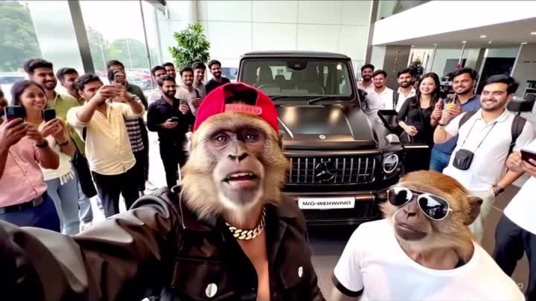 ⁣Funny monkey cartoon video 😂 #short