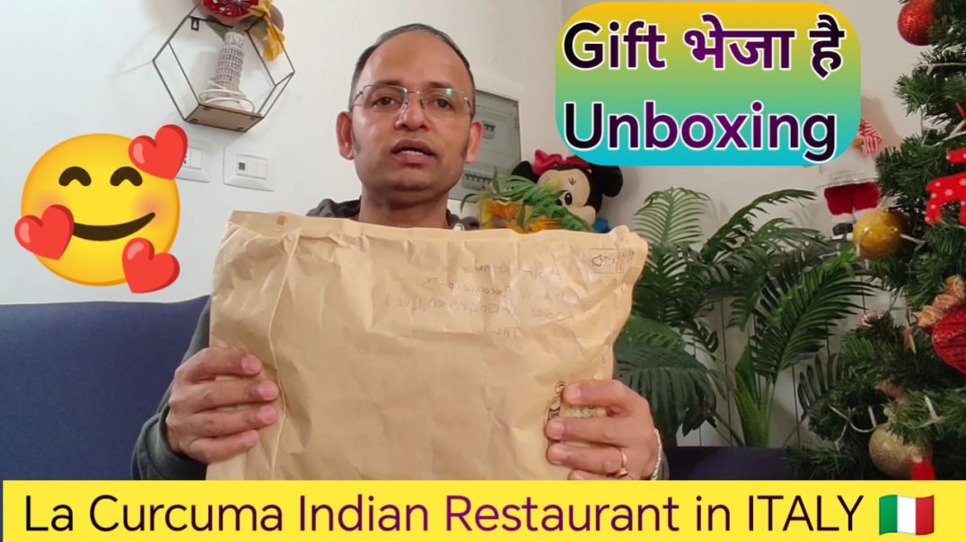 ⁣La Curcuma Indian Restaurant, Portogruaro, Italy वालो ने मुझे Gift भेजा है |