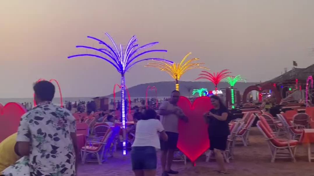 ⁣Goa Candolim beach