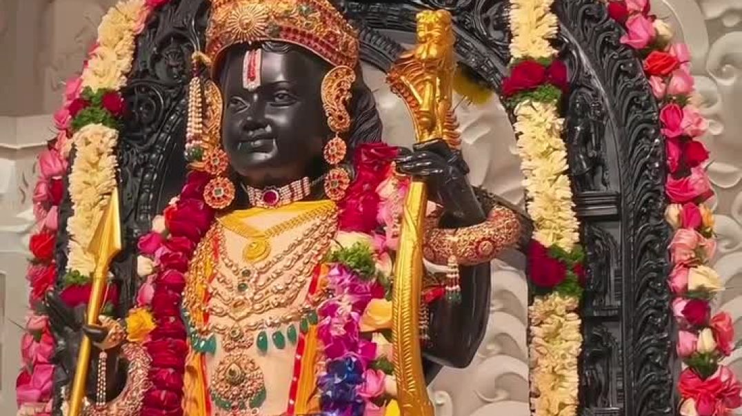 ⁣प्रभु 🙏 🥹 🕉️ Follow #jaishriram #rammandir #ayodhyamandir #aarti #ayodhya